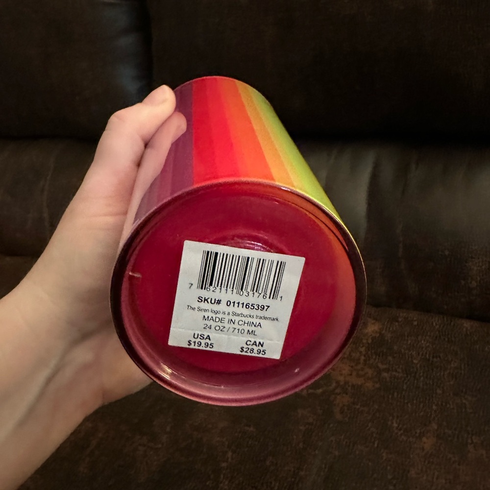 Starbucks Multicolor Striped Tumbler with Straw - Picture 6 of 6